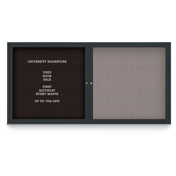 Corkboard, 24"x36", Cork/Bronze
